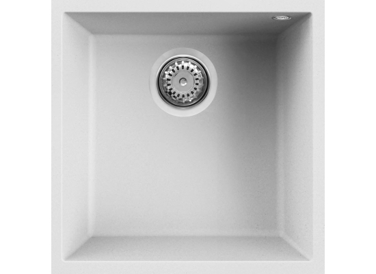 Zlew ELLECI QUADRA 102 BSO white (K96) KERATEK (LKQ10296BSO)