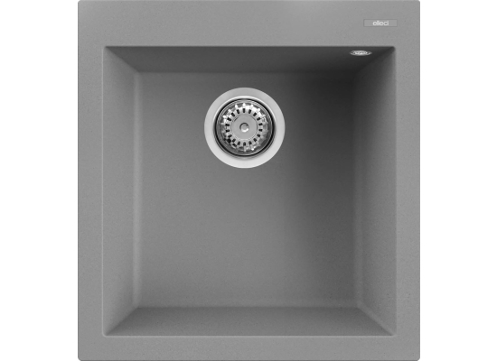 Zlew ELLECI QUADRA 102 cemento (G48) GRANITEK (LGQ10248) *** zamów wycięcie otworów GRATIS ***