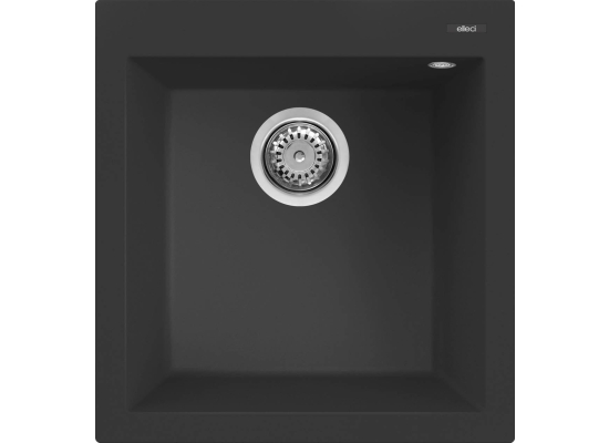 Zlew ELLECI QUADRA 102 nero (G40) GRANITEK (LGQ10240) *** zamów wycięcie otworów GRATIS ***