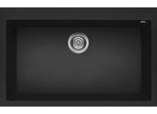 Zlew ELLECI QUADRA 130 nero (G40) GRANITEK (LGQ13040) *** zamów wycięcie otworów GRATIS ***