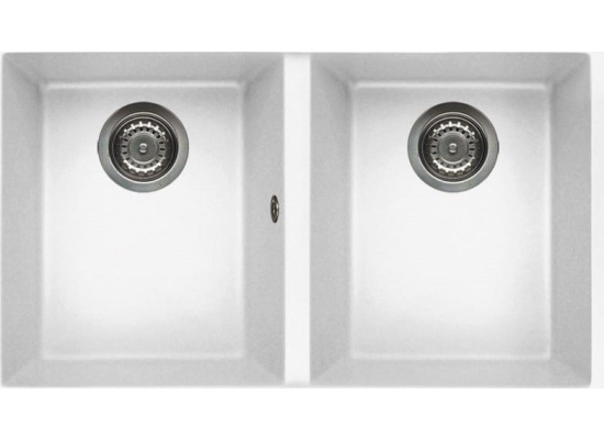 Zlew ELLECI QUADRA 350 BSO white (K96) KERATEK (LKQ35096BSO)