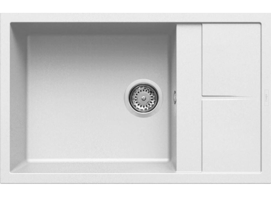 Zlew ELLECI UNICO 310 white (K96) KERATEK (LKU31096) *** zamów wycięcie otworów GRATIS ***