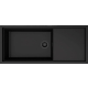 Zlew ELLECI SINTESI 510-BKM black (K86) KERATEK + czarny odpływ (LKS51086BKM) *** zamów wycięcie otworów GRATIS ***
