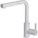 Zestaw ELLECI | zlew UNICO 310 + bateria C02 SHELL PLUS | bianco G68 (LGU31068+MGKC0268)