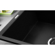 Zlew ELLECI QUADRA 102 nero (G40) GRANITEK (LGQ10240) *** zamów wycięcie otworów GRATIS ***