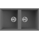Zlew ELLECI BEST 450 BSO dark grey (K99) KERATEK (LKB45099BSO) *** zamów wycięcie otworów GRATIS ***