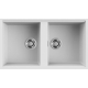 Zlew ELLECI BEST 450 BSO white (K96) KERATEK (LKB45096BSO) *** zamów wycięcie otworów GRATIS ***