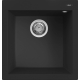 Zlew ELLECI QUADRA 102 black (K86) KERATEK (LKQ10286) *** zamów wycięcie otworów GRATIS ***