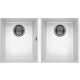 Zlew ELLECI QUADRA 350 BSO white (K96) KERATEK (LKQ35096BSO)