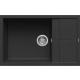 Zlew ELLECI UNICO 310 black (K86) KERATEK (LKU31086) *** zamów wycięcie otworów GRATIS ***