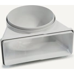 Kolanko FALMEC okrągłe fi 125mm x prostokątne 150x70mm (KACL.387)