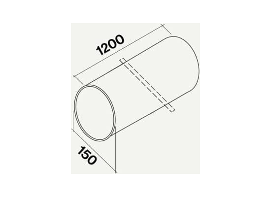 Rura sztywna FALMEC okrągła fi 150x1200mm (KACL.358)