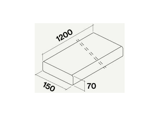 Rura sztywna FALMEC prostokątna 150x70x1200mm (KACL.381)