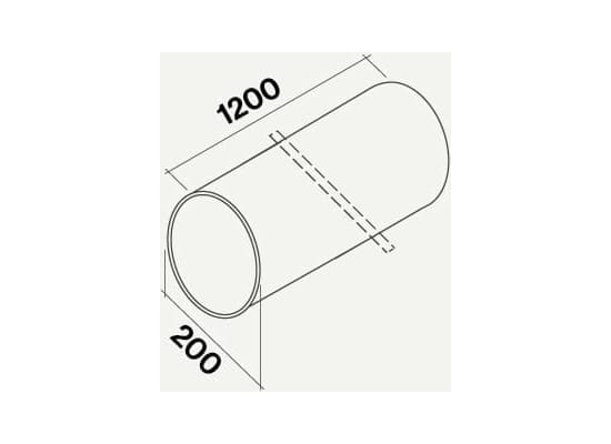 Rura sztywna FALMEC okrągła fi 200x1200mm (KACL.340)