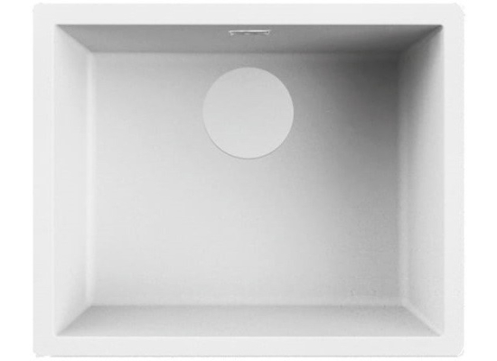 Zestaw FALMEC | zlew ISEO CERAMIX 50 + bateria ISEO ROUND | WHITE (biały mat)