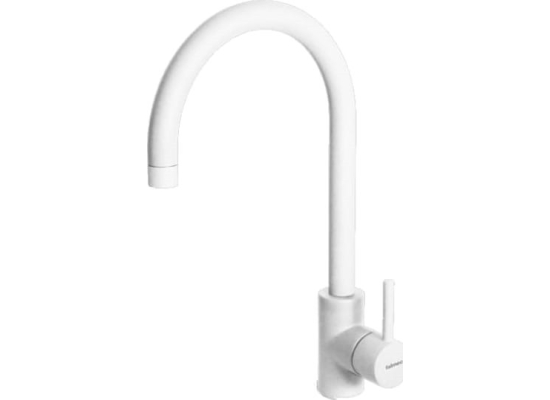 Zestaw FALMEC | zlew ISEO CERAMIX 70 + bateria ISEO ROUND | WHITE (biały mat)