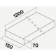 Rura sztywna FALMEC prostokątna 150x70x1200mm (KACL.381)