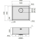 _dodatkowy RABAT %_|_wysyłka 24H*_| Zlew FALMEC COMO INOX 50-U stal szczotkowana (podwieszany) (SCO5000U.00#SSF)