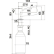 _dodatkowy RABAT %_| Dozownik FALMEC OKRĄGŁY INOX stal szczotkowana INOX (KACL.985#IF)