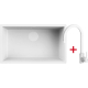 Zestaw FALMEC | zlew ISEO CERAMIX 70 + bateria ISEO ROUND | WHITE (biały mat)