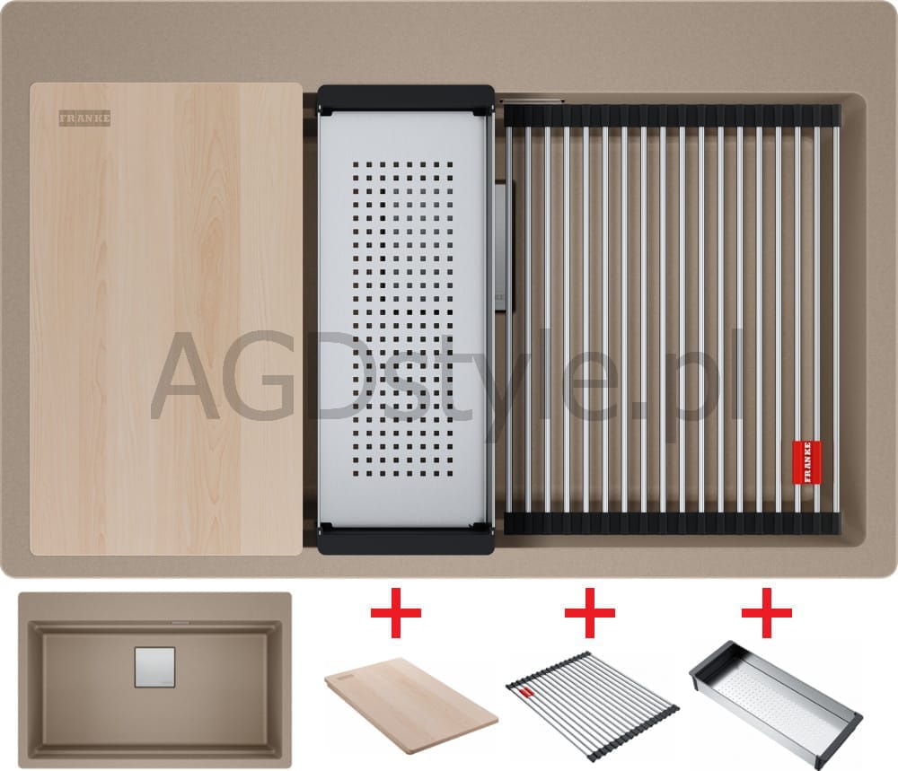Zlew FRANKE Kanon 2 Pro KNG PRO 610-73 cappuccino (114.0749.637)