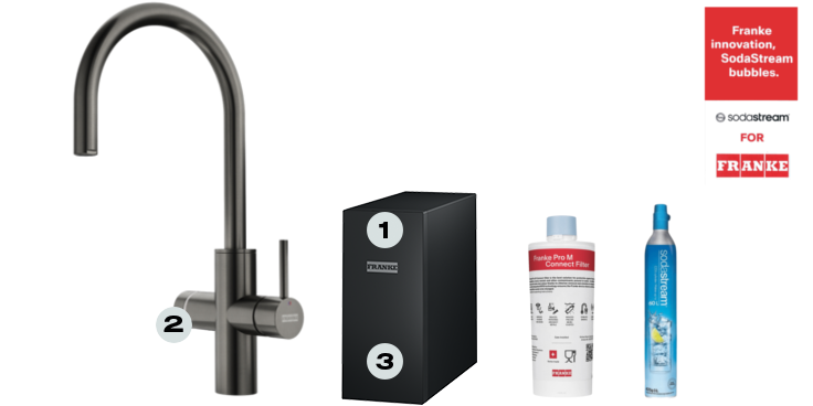 Mythos Water Hub All in One Stal szlachetna