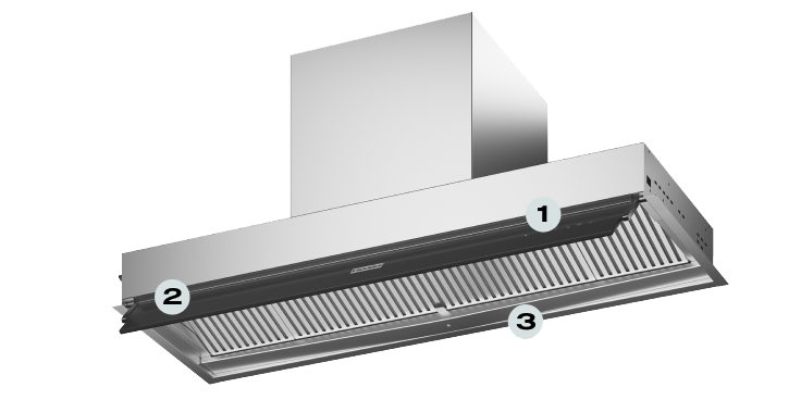 Maris Style FST DRIP-FREE 90 X/2 KL Stal szlachetna/Czarne szkło