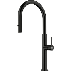 Bateria FRANKE PESCARA J PULL-OUT SPRAY czarna stal szczotkowana (115.0741.695)
