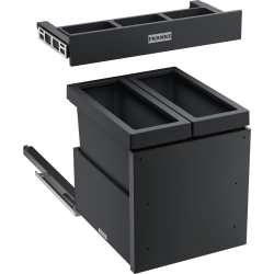 Sortownik FRANKE Mythos Water Hub 2 z szufladą | 2 x 17l (121.0750.260)