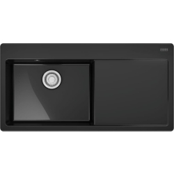 Zlew ceramiczny FRANKE MythosX MYK 611-100 (komora LEWA) onyx (czarny połysk) | Fraceram (124.0749.512)