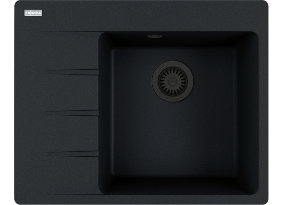 Zlew FRANKE Centro CNG 611-62 TL (komora PRAWA) onyx BLACK EDITION (114.0740.850) *** zamów wycięcie otworów GRATIS ***