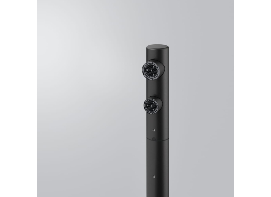 Bateria FRANKE ATLAS NEO CLEAR WATER PULL-OUT czarna stal szczotkowana (120.0758.156)
