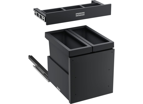 Sortownik FRANKE Mythos Water Hub 2 z szufladą | 2 x 17l (121.0750.260)