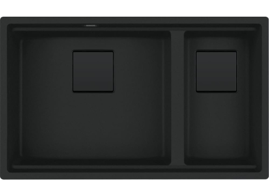 Zlew FRANKE Kanon Pro KNG PRO 160-46-21 czarny mat BLACK EDITION (wkładka + rollmata + deska) (125.0749.682)