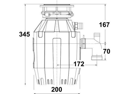 Młynek-rozdrabniacz FRANKE Turbo Elite TE-50 (134.0535.229)