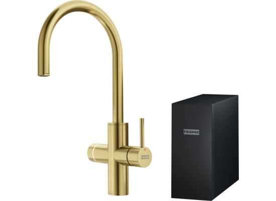 System filtracji FRANKE 6w1 Mythos WATER HUB ALL IN ONE z bateria złoty (szczotkowany) (160.0731.755)