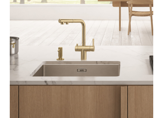 Bateria FRANKE ATLAS NEO CLEAR WATER PULL-OUT złoty (szczotkowany) (120.0758.157)
