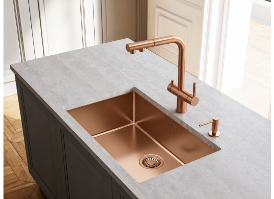 Bateria FRANKE ATLAS NEO CLEAR WATER PULL-OUT złoty (szczotkowany) (120.0758.157)