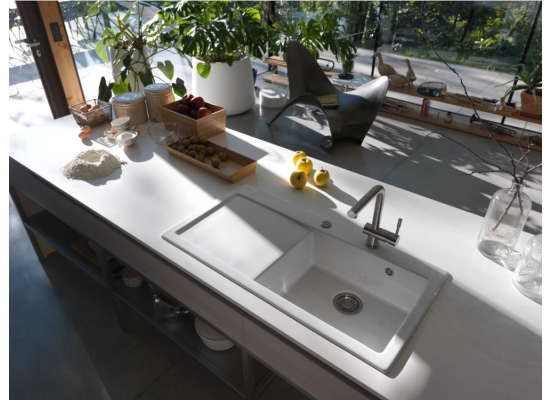 Zlew ceramiczny FRANKE Mythos MTK 611-100 (komora LEWA) biały polarny | Fraceram (124.0379.851)