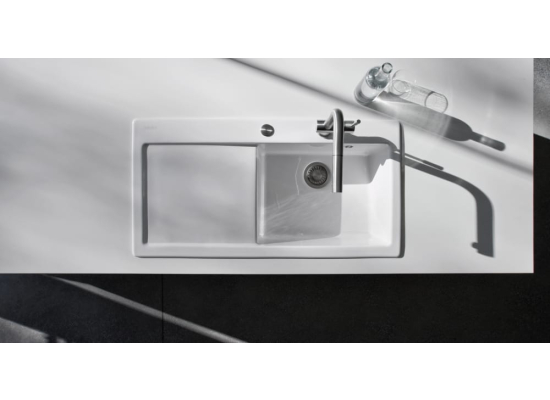 Zlew ceramiczny FRANKE Mythos MTK 611-100 (komora LEWA) biały polarny | Fraceram (124.0379.851)