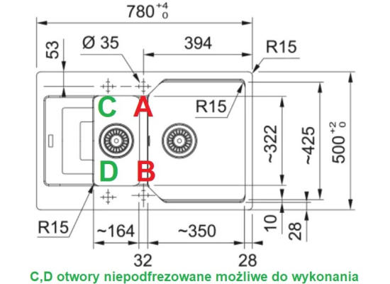 Zlew FRANKE Urban UBG 651-78 czarny mat (114.0687.298) *** zamów wycięcie otworów GRATIS ***