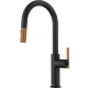 Bateria FRANKE MARIS STRIPES J PULL-OUT SPRAY czarny mat + miedziany (115.0747.674)