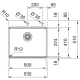 Zlew FRANKE Box Pro BXX PRO 210-50 TL stal SZCZOTKOWANA (wkładka + rollmata + deska) (127.0749.856)