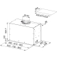 Okap do zabudowy FRANKE Box Flush Premium FBFP XS A52 stal szczotkowana | 670m3/h (305.0665.368)