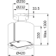 Okap wyspowy FRANKE Smart FSMS F42 BK MATT czarny mat (345.0654.933)