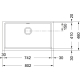 Zlew FRANKE Kubus KBG 110-70 kremowy (125.0499.033)