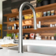 Bateria FRANKE MARIS SLIM CLEAR WATER J PULL-OUT złoty (szczotkowany) (120.0736.601)
