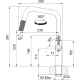 Bateria FRANKE MARIS STRIPES U PULL-OUT SPRAY czarny mat (115.0747.675)