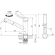 Bateria FRANKE ORBIT PULL-OUT chrom (115.0623.055)