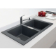 Zlew FRANKE Sirius 2.0 S2D 620-35-35 kamienny szary | Tectonite (143.0618.701) *** zamów wycięcie OTWORU na dozownik GRATIS ***